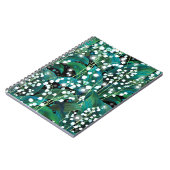 Lilie des Tales. Nahtloses Hintergrundmuster Notizblock (Linke Seite)