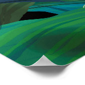 Lilie des Tales. Nahtloses Hintergrundmuster Poster (Ecke)