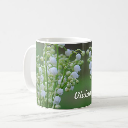 Lilie des Tales, Personalisierte Kaffeemaschine Ta Kaffeetasse (Vorderseite Links)