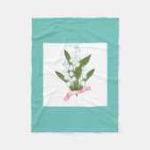 Lilie des Tales, Retrovlies Fleecedecke (Vorderseite)