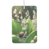 Lilie des Tales und Schneckentelefon Autolufterfrischer (Vorderseite)