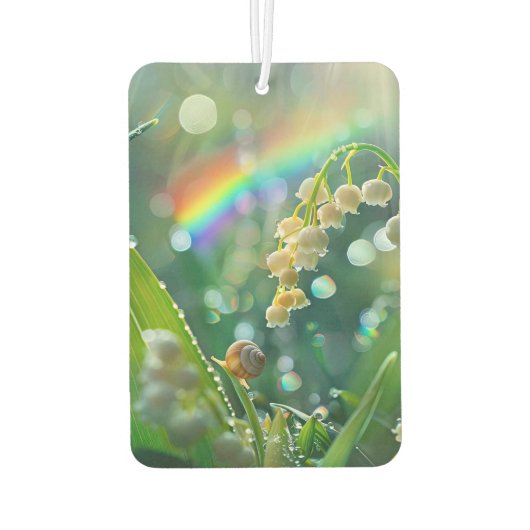 Lilie des Tales und Schneckentelefon Autolufterfrischer (Rückseite)