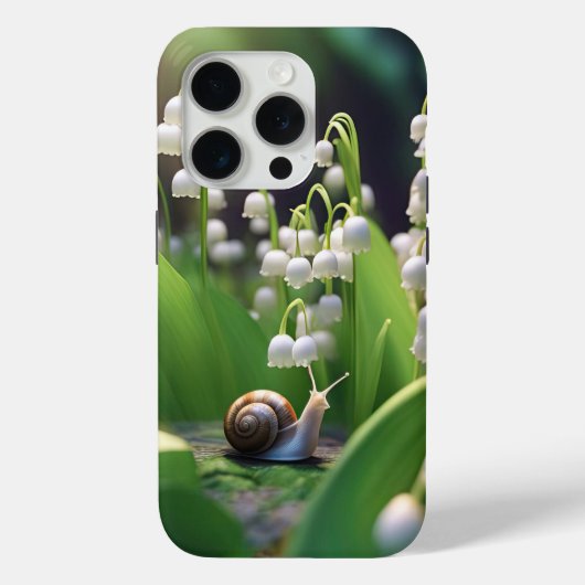 Lilie des Tales und Schneckentelefon Case-Mate iPhone Hülle (Rückseite)