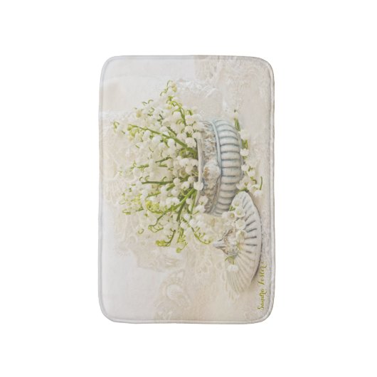 Lilie des Tals Badematte (Vorderseite Vertikal)