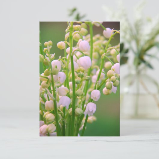 Lilie des Tals Dankeskarte (Stehend Vorderseite)