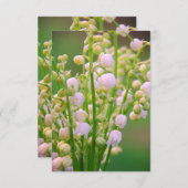 Lilie des Tals Dankeskarte (Vorne/Hinten)