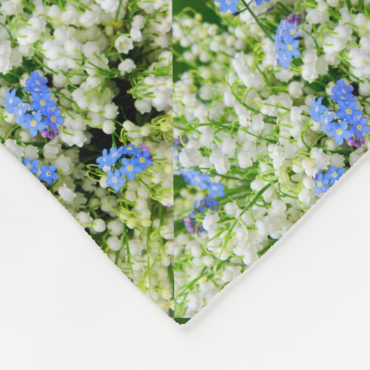 Lilie des Tals Fleecedecke (Ecke)