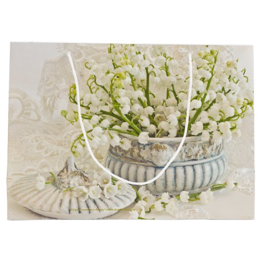 Lilie des Tals Große Geschenktüte (Rückseite)