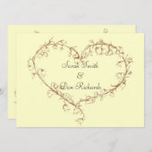 Lilie des Tals Hochzeitseinladung Einladung (Vorne/Hinten)