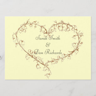 Lilie des Tals Hochzeitseinladung Einladung