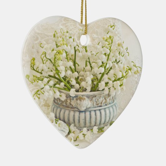 Lilie des Tals Keramik Ornament (Rechts)