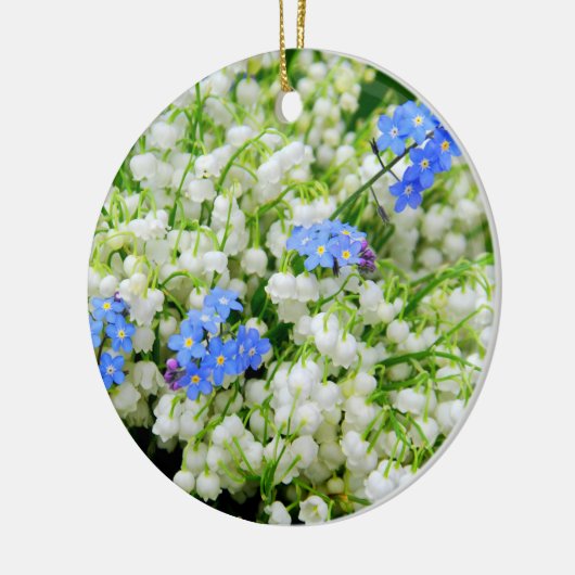 Lilie des Tals Keramik Ornament (Links)