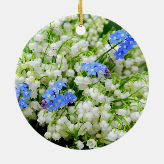 Lilie des Tals Keramik Ornament (Hinten)