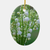 Lilie des Tals Keramik Ornament (Vorne)