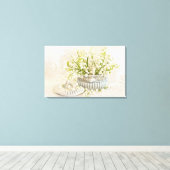 Lilie des Tals Leinwanddruck (Insitu (Holzboden))