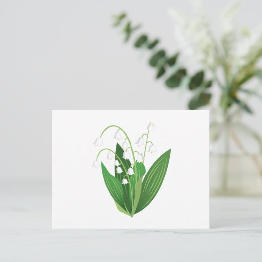 Lilie des Tals Postkarte (Stehend Vorderseite)