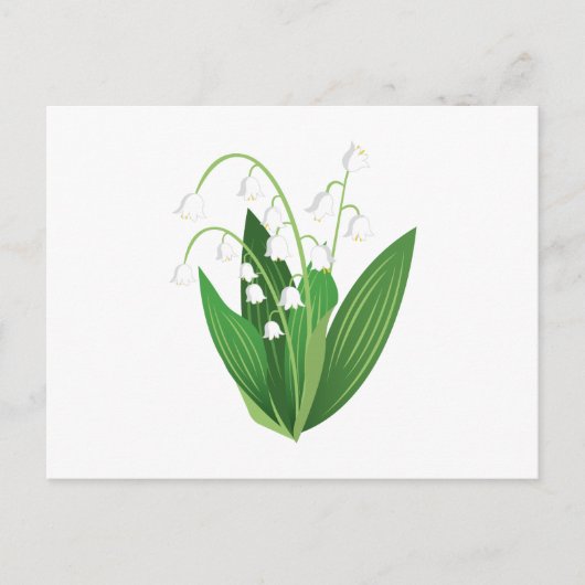 Lilie des Tals Postkarte (Vorderseite)