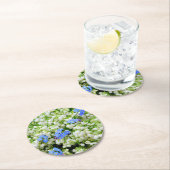 Lilie des Tals Runder Pappuntersetzer (Vor Ort)