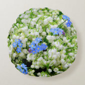 Lilie des Tals Rundes Kissen (Vorderseite)