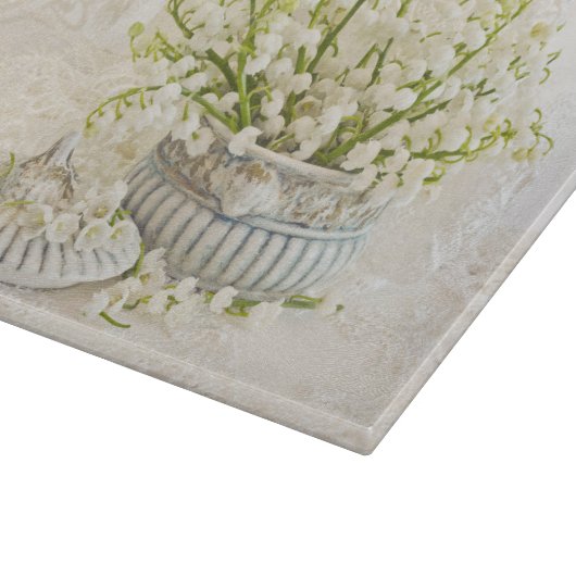 Lilie des Tals Schneidebrett (Ecke)