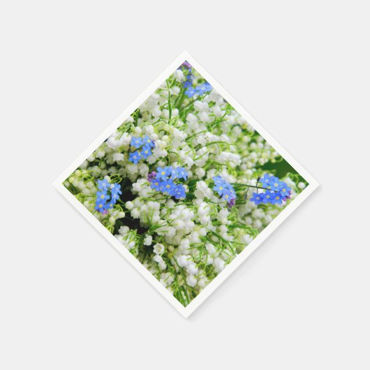 Lilie des Tals Serviette (Ecke)