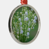 Lilie des Tals Silbernes Ornament (Rechts)