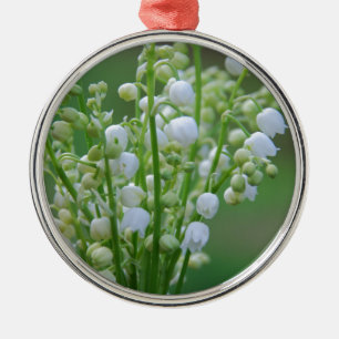 Lilie des Tals Silbernes Ornament