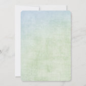 Lilie des Tals und Schmetterling mit Perlen Einladung (Rückseite)