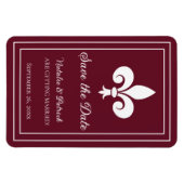 Lilie des Weines Speichern des Datums Magnet (Horizontal)