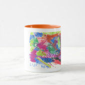 Lilie, die Tasse zeichnet (Zentrum)