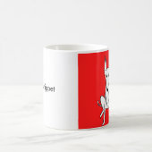 Lilie die Whippet Grafik-Tasse Kaffeetasse (Mittel)