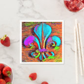 Lilie Digital Art Design Party Napkins Serviette (Beispiel)