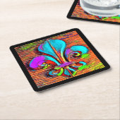 Lilie Digital Art Design Untersetzer (angewinkelt)