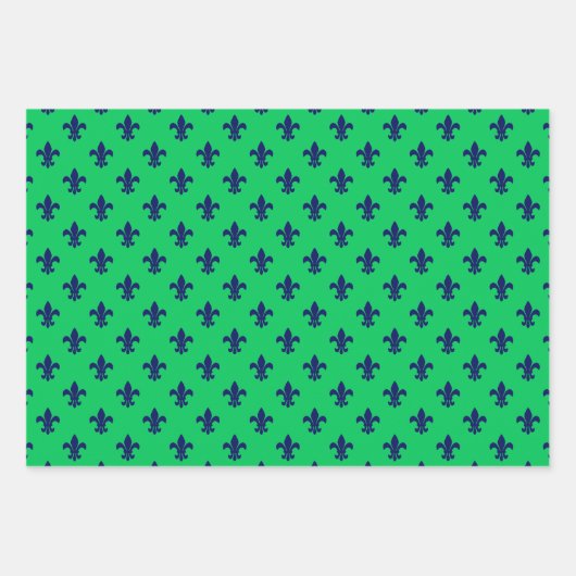 Lilie DIY Muster und Hintergrundfarben Geschenkpapier Set (Vorderseite 2)