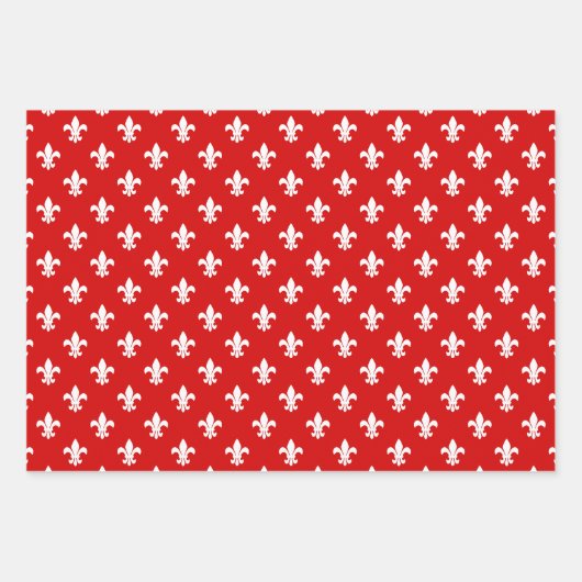 Lilie DIY Muster und Hintergrundfarben Geschenkpapier Set (Vorderseite)