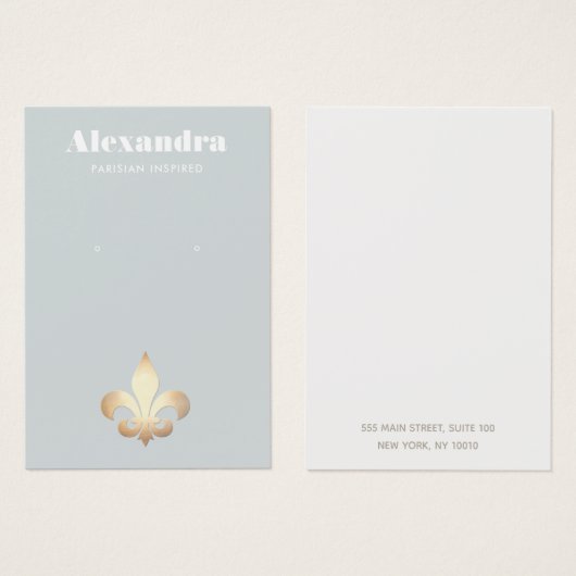 Lilie Earring Display Card (Vorne & Hinten)