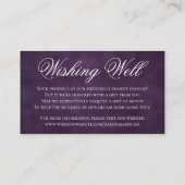 Lilie Eggplant Lights | Gut Gedicht wünschen Begleitkarte (Rückseite)