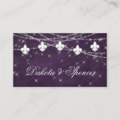 Lilie Eggplant Lights | Gut Gedicht wünschen Begleitkarte (Vorderseite)