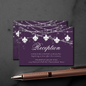 Lilie Eggplant Lila Lights | EMPFANG Begleitkarte