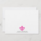 Lilie Einladung (Rückseite)