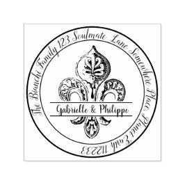 Lilie Erstellen Sie Ihre eigene Rücksendeadresse Permastempel