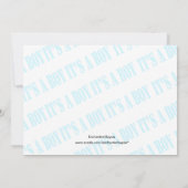 Lilie Es ist eine Kinderdusche Einladung (Rückseite)