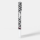 Lilie Eternity Pattern Monogram - Black Case-Mate iPhone Hülle (Rückseite / Rechts)