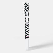 Lilie Eternity Pattern Monogram - Black Case-Mate iPhone Hülle (Rückseite / Links)