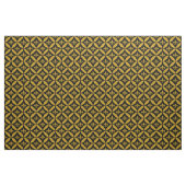 Lilie Eternment Pattern Imitate Gold | Schwarz Stoff (Fat Quarter (45,7 x 55,9 cm))