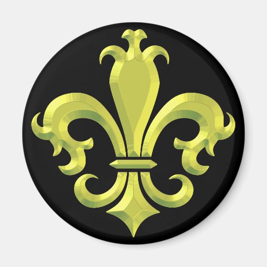 Lilie Extravagant Gold New Orleans Magnet (Vorne)