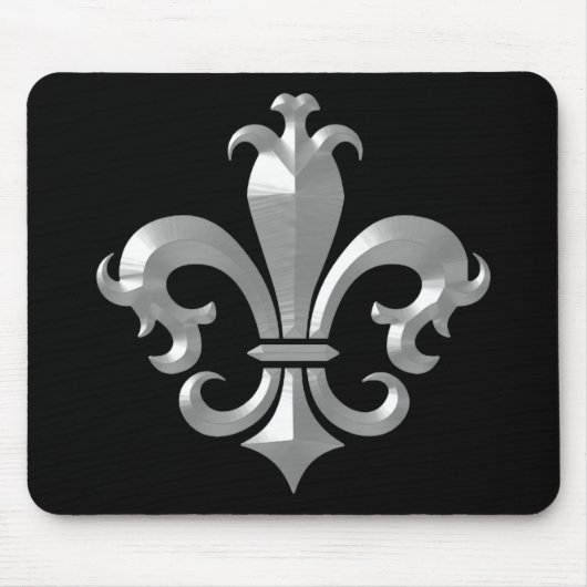 Lilie Extravagant Silver Bevel Saints Classic Mousepad (Vorne)