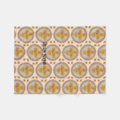 Lilie Familienwappen Nachname Fleecedecke (Vorderseite (Horizontal))