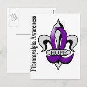 Lilie Fibromyalgia Hope Postkarte (Vorne/Hinten)