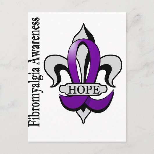 Lilie Fibromyalgia Hope Postkarte (Vorderseite)